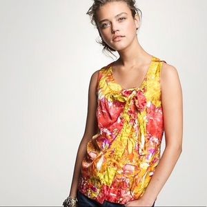 J.CREW Silk Floral Impressionist